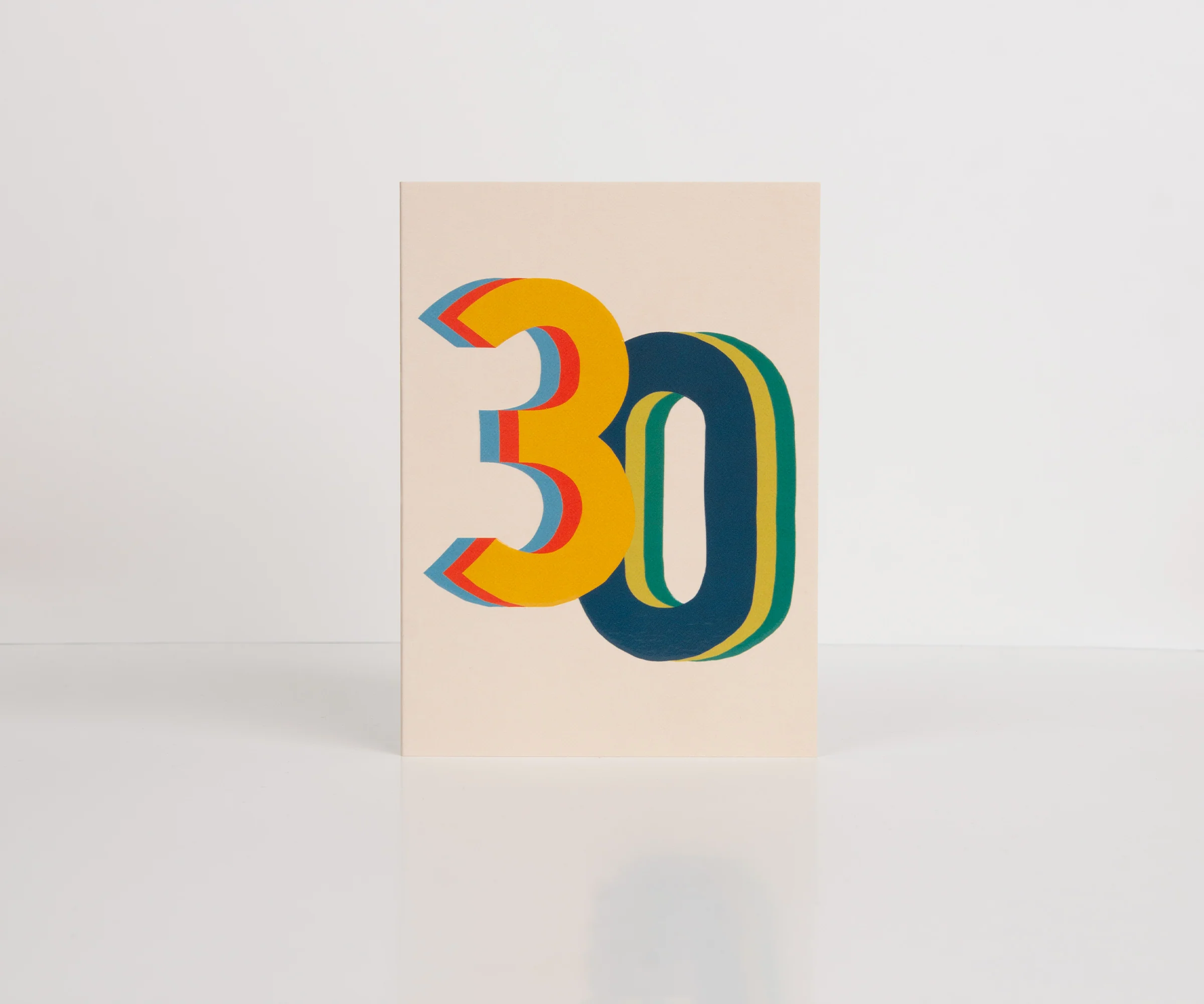 Raspberry Blossom '30' Colourful Birthday Card - Image 3