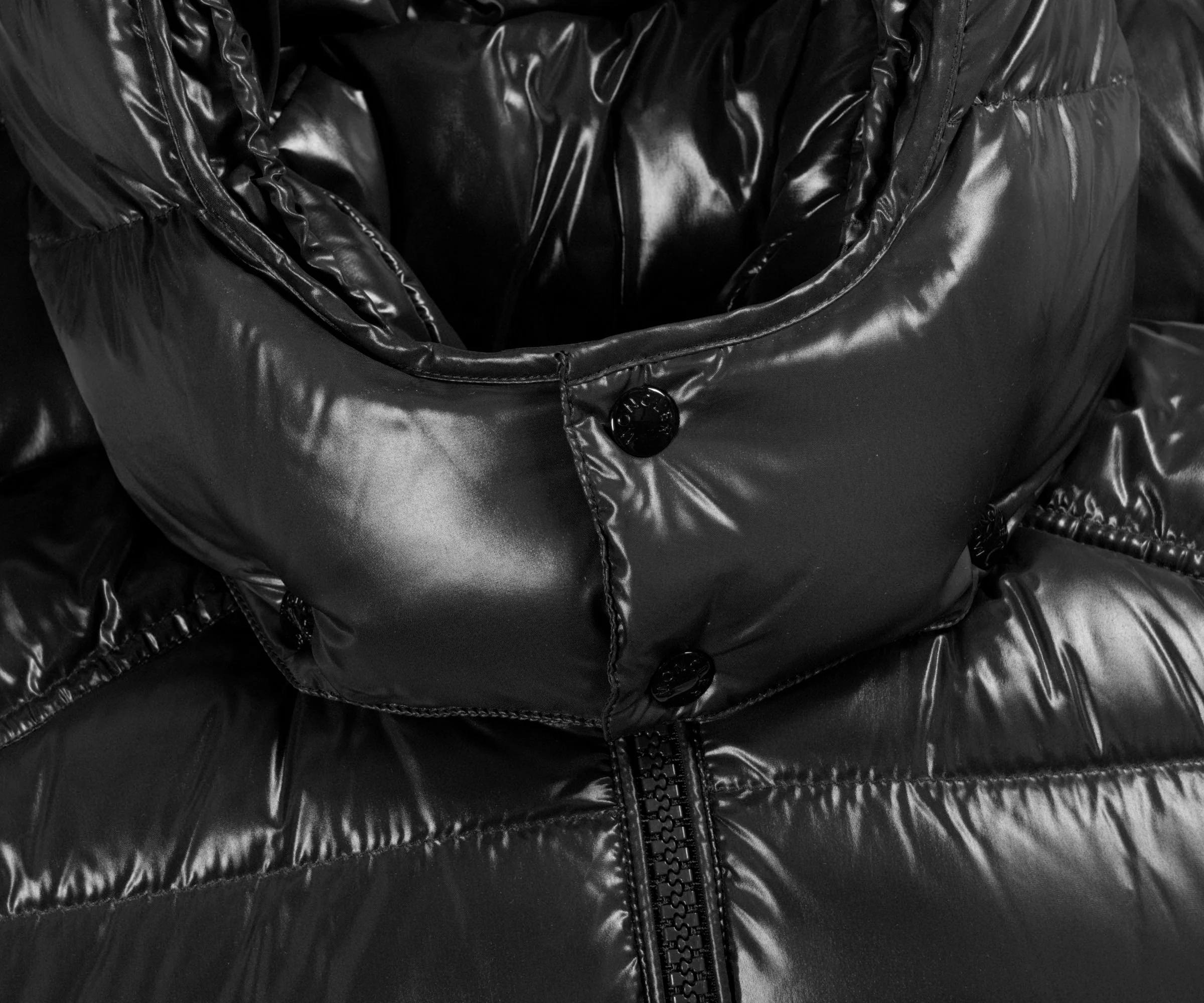 Moncler Maya Short Down Jacket Black - Image 3
