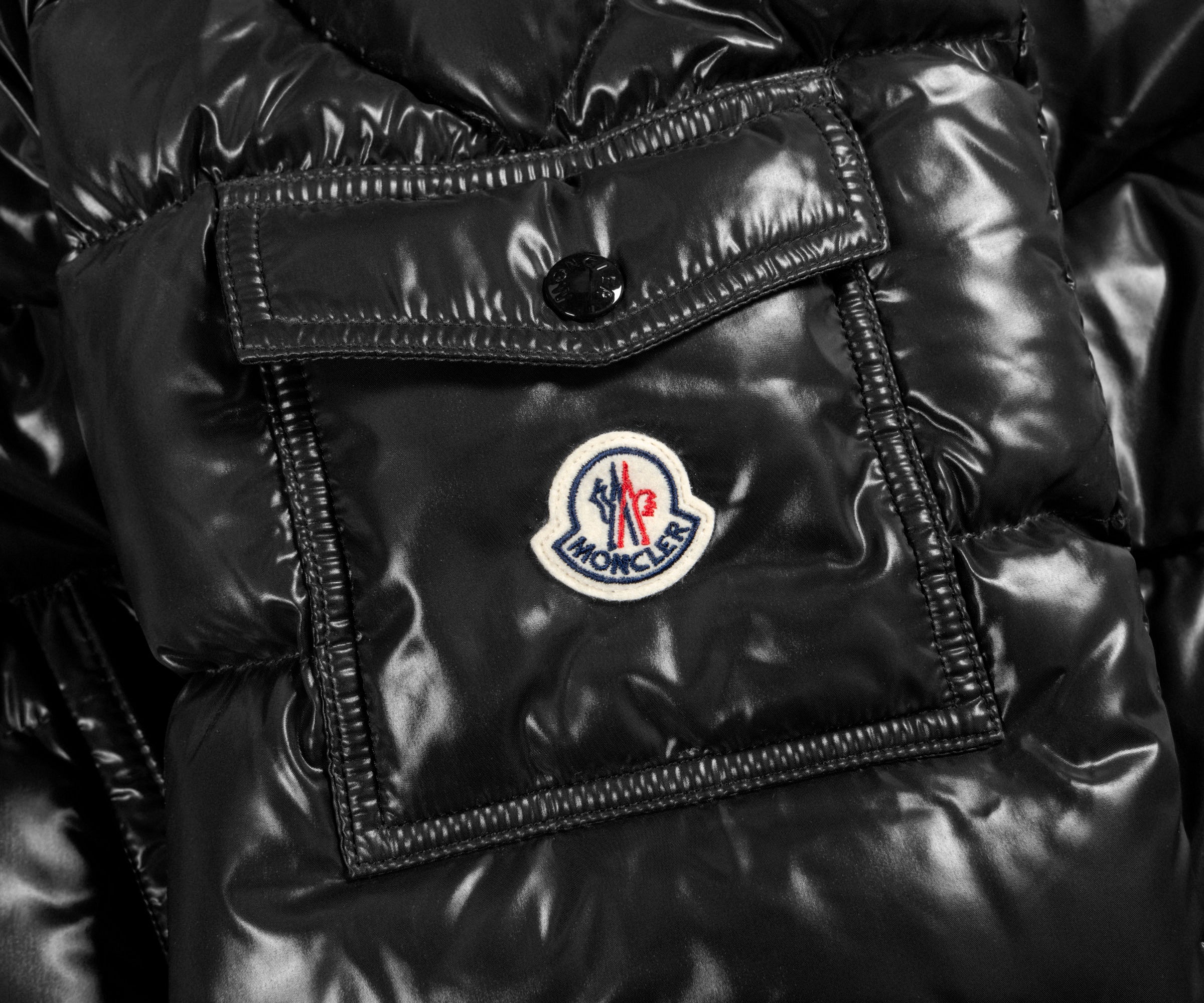 Moncler Maya Short Down Jacket Black - Image 5