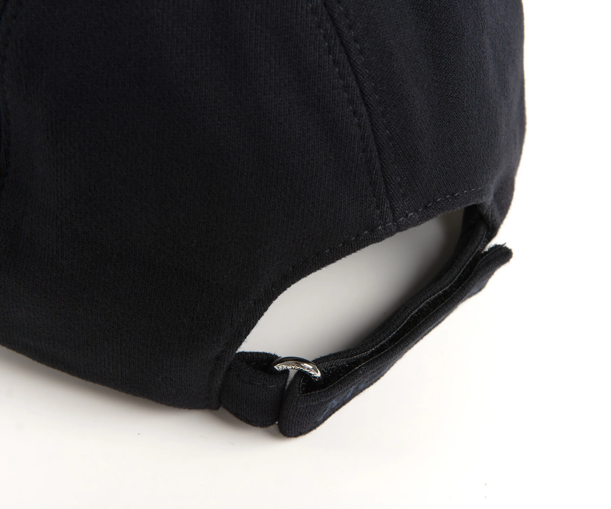 Moncler Felt Logo Patch Fleece Baseball Cap Navy - Image 3