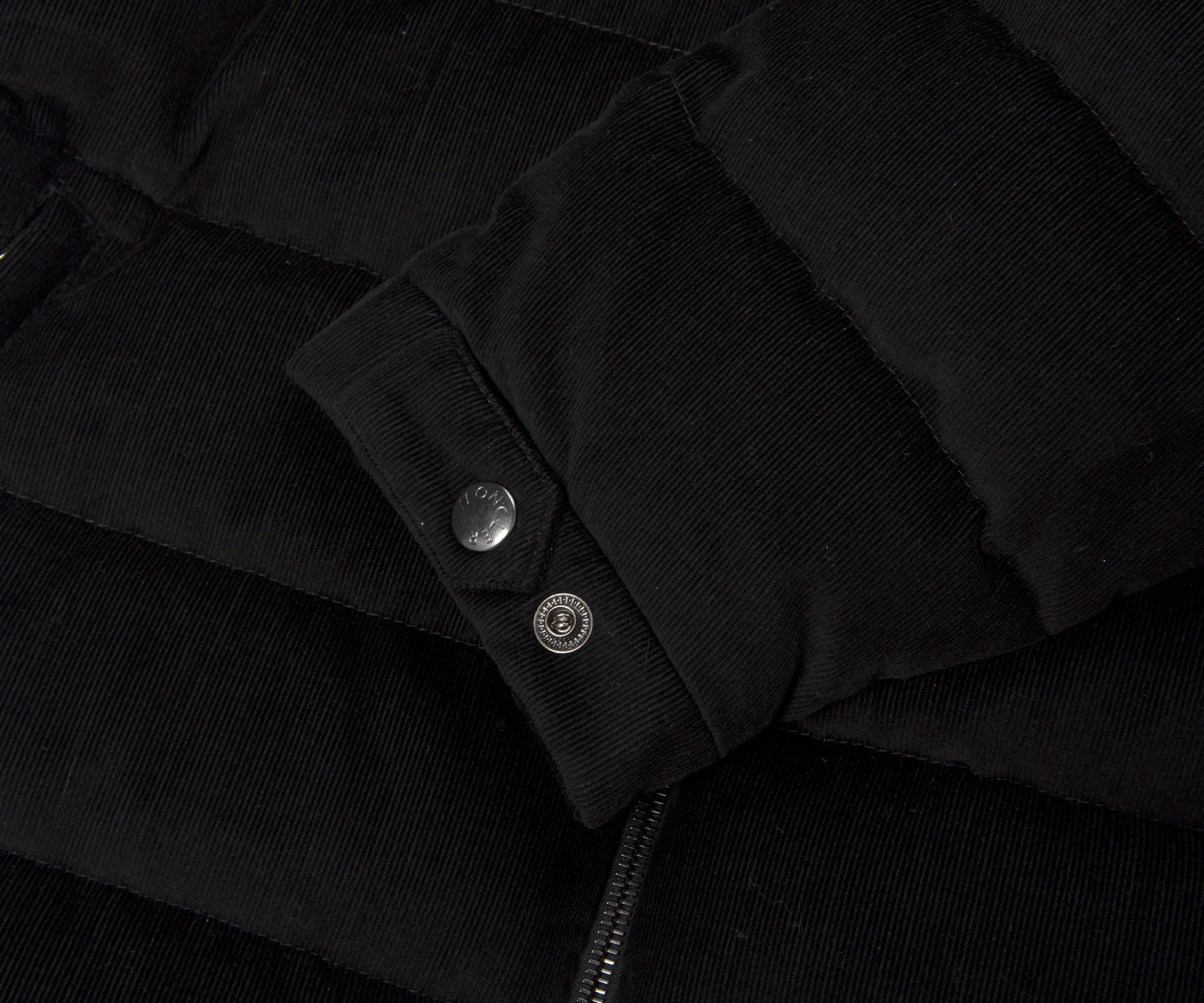 Moncler Chionea Corduroy Down Jacket Black - Image 4