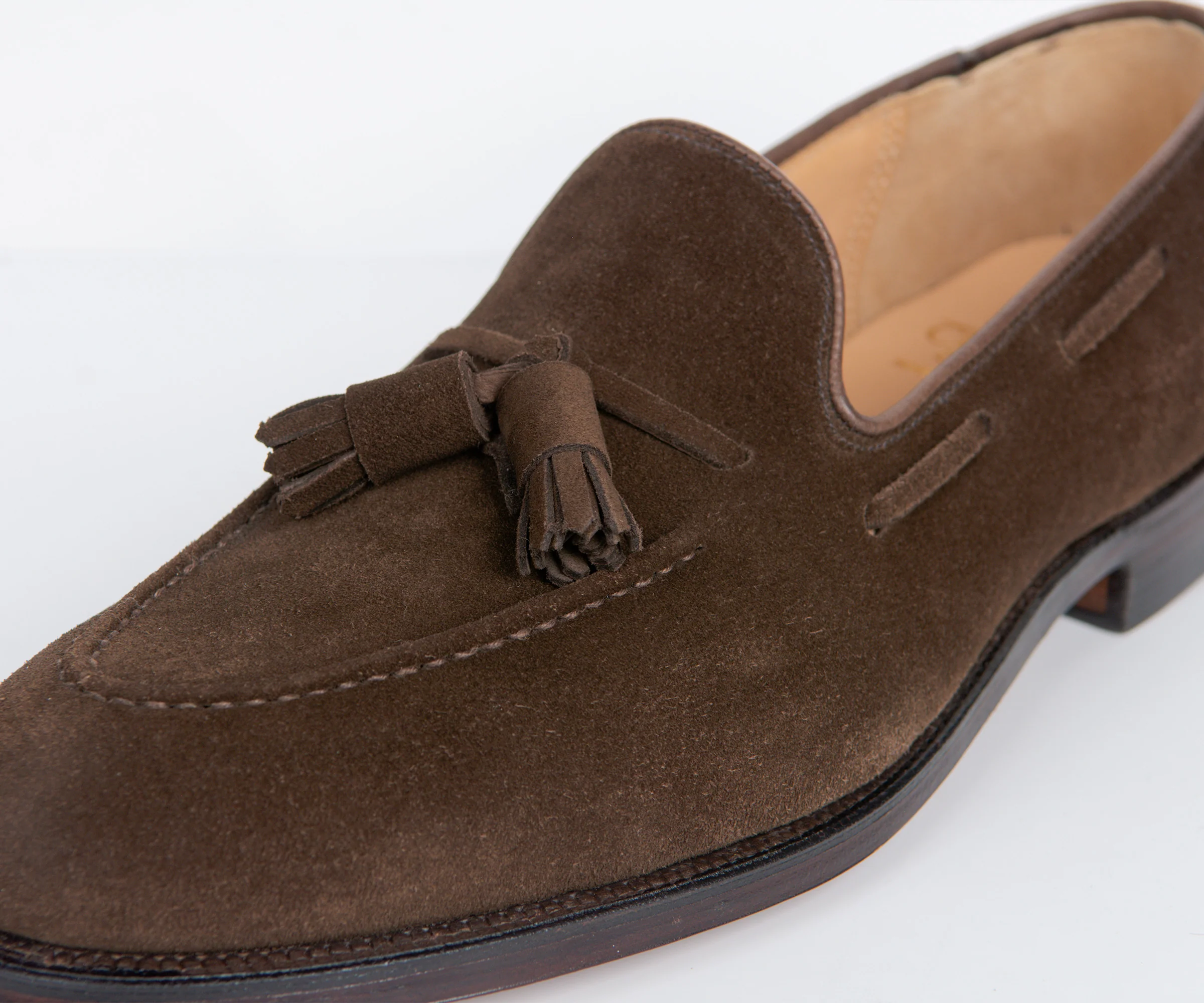 Crockett & Jones 'Cavendish' Suede Loafer Dark Brown - Image 5
