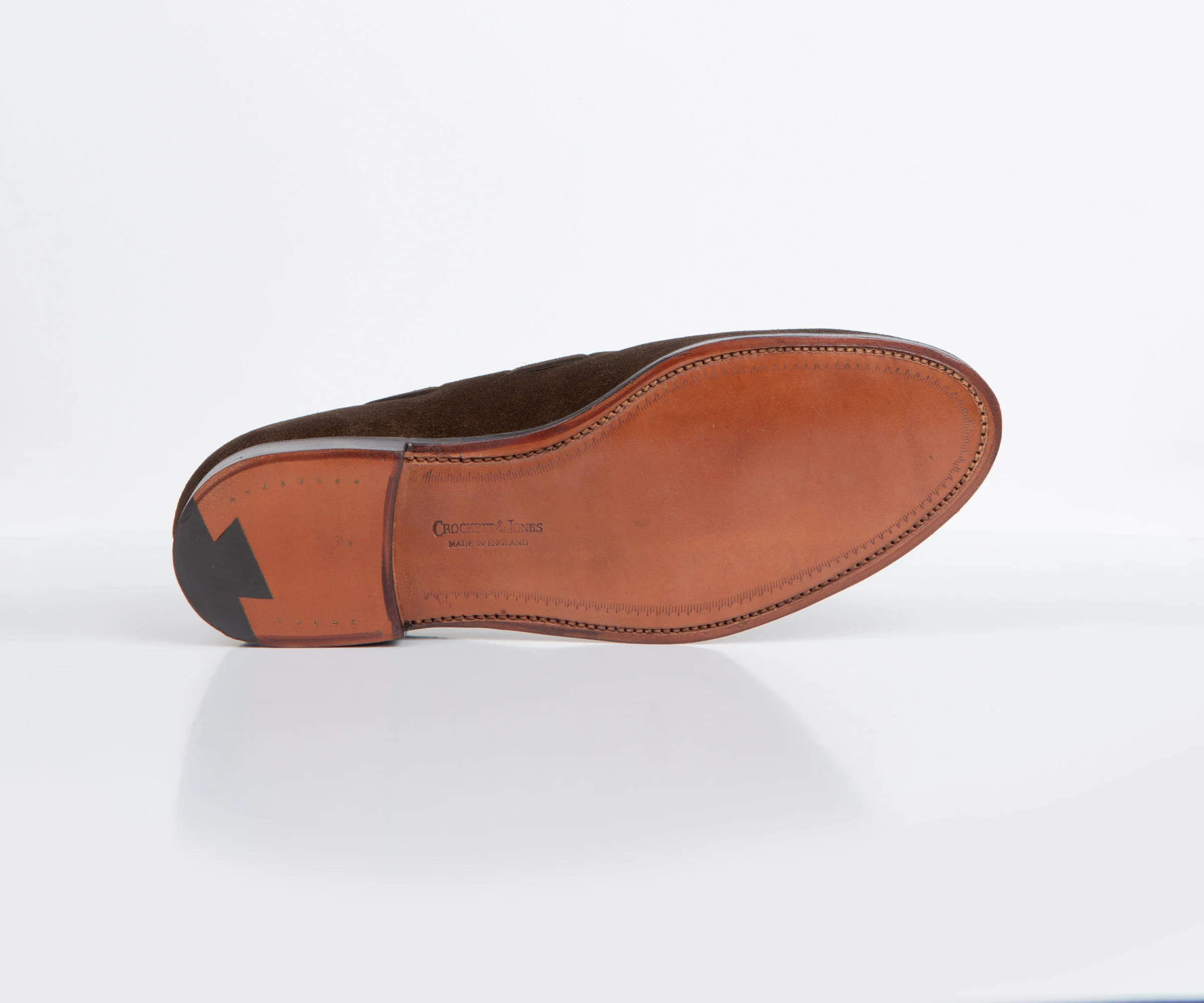 Crockett & Jones 'Cavendish' Suede Loafer Dark Brown - Image 6