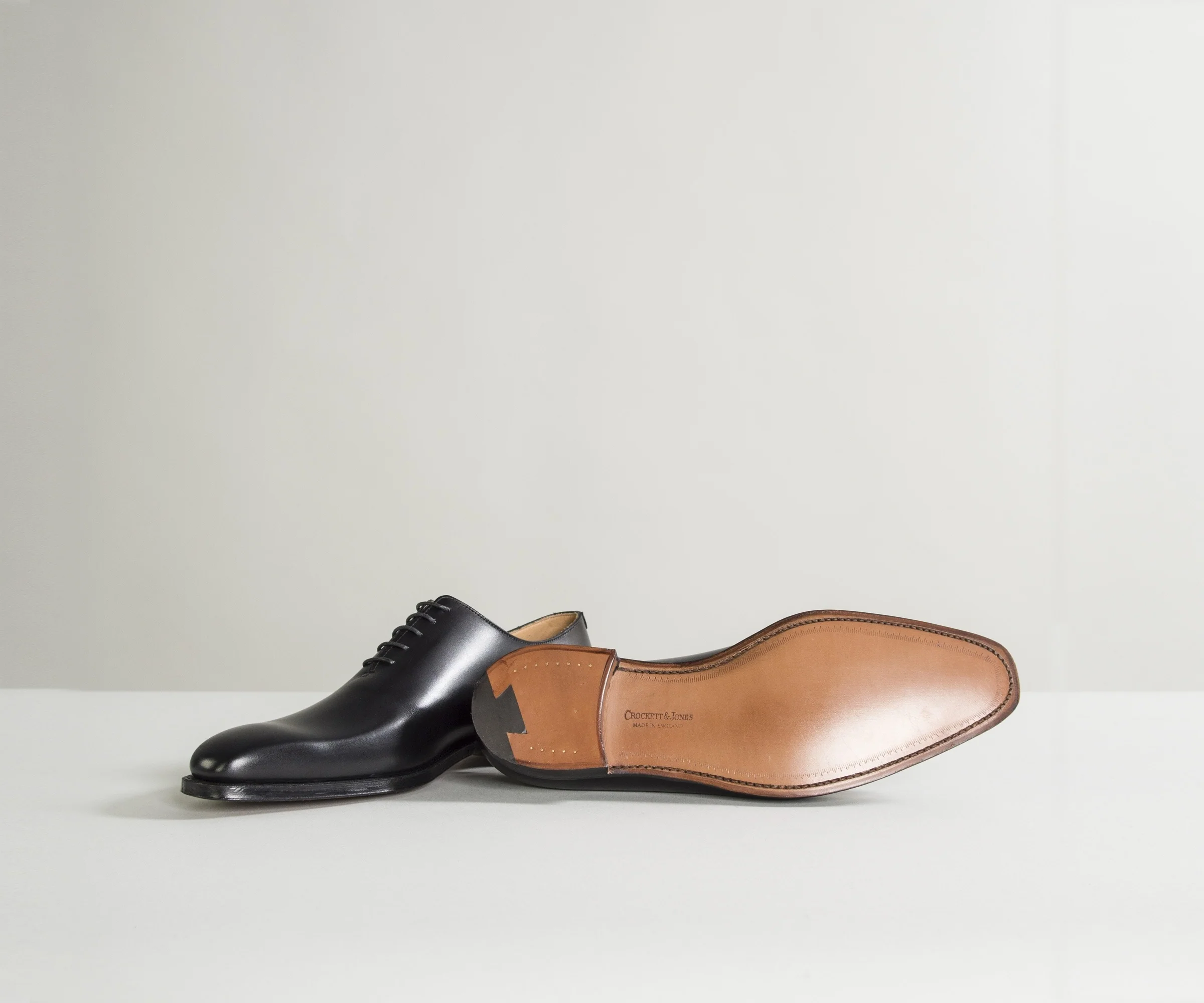 Crockett & Jones 'Alex' Calf Leather Shoes Black - Image 3