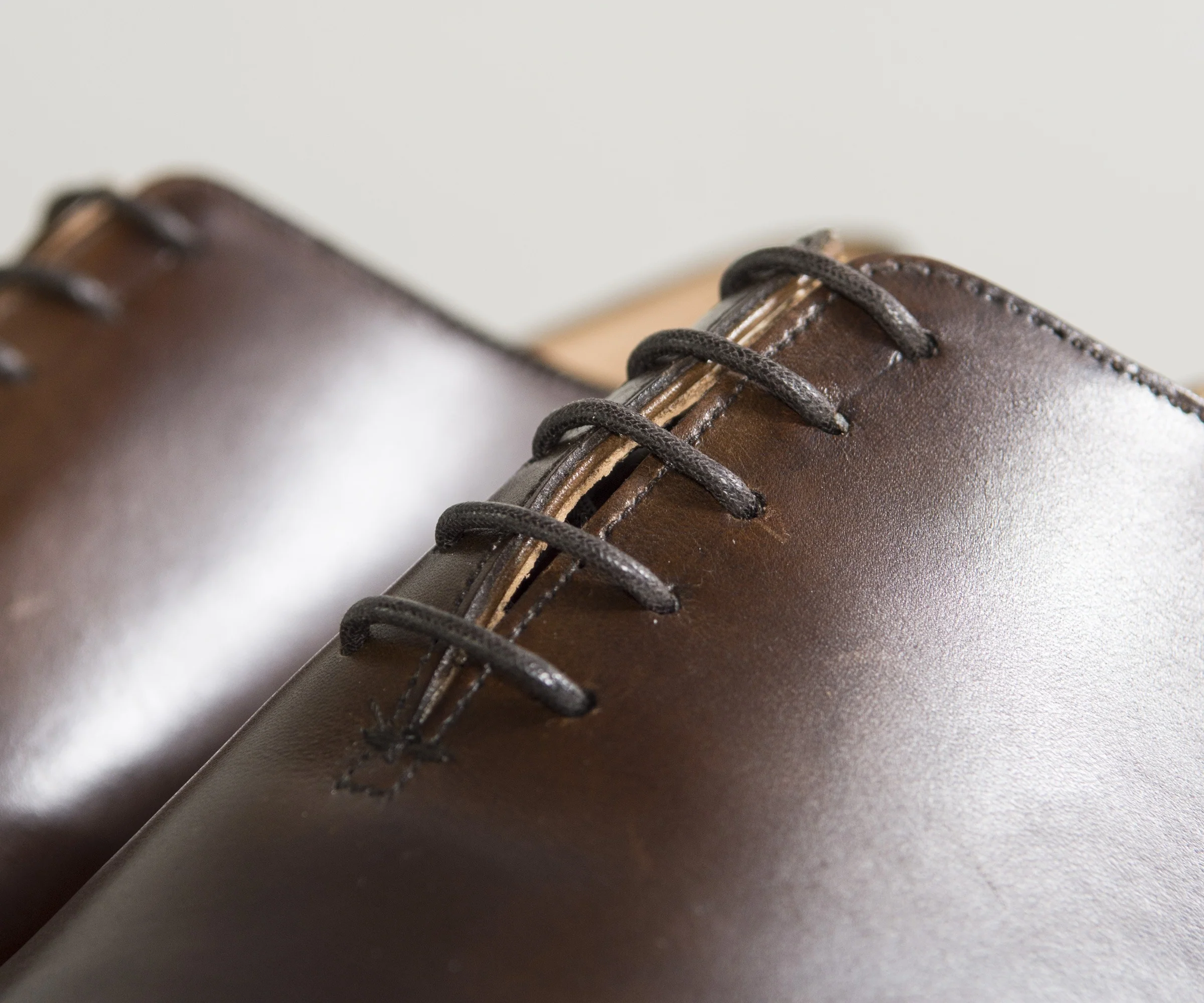 Crockett & Jones Alex Burnished Calf Leather Shoes Brown - Image 3