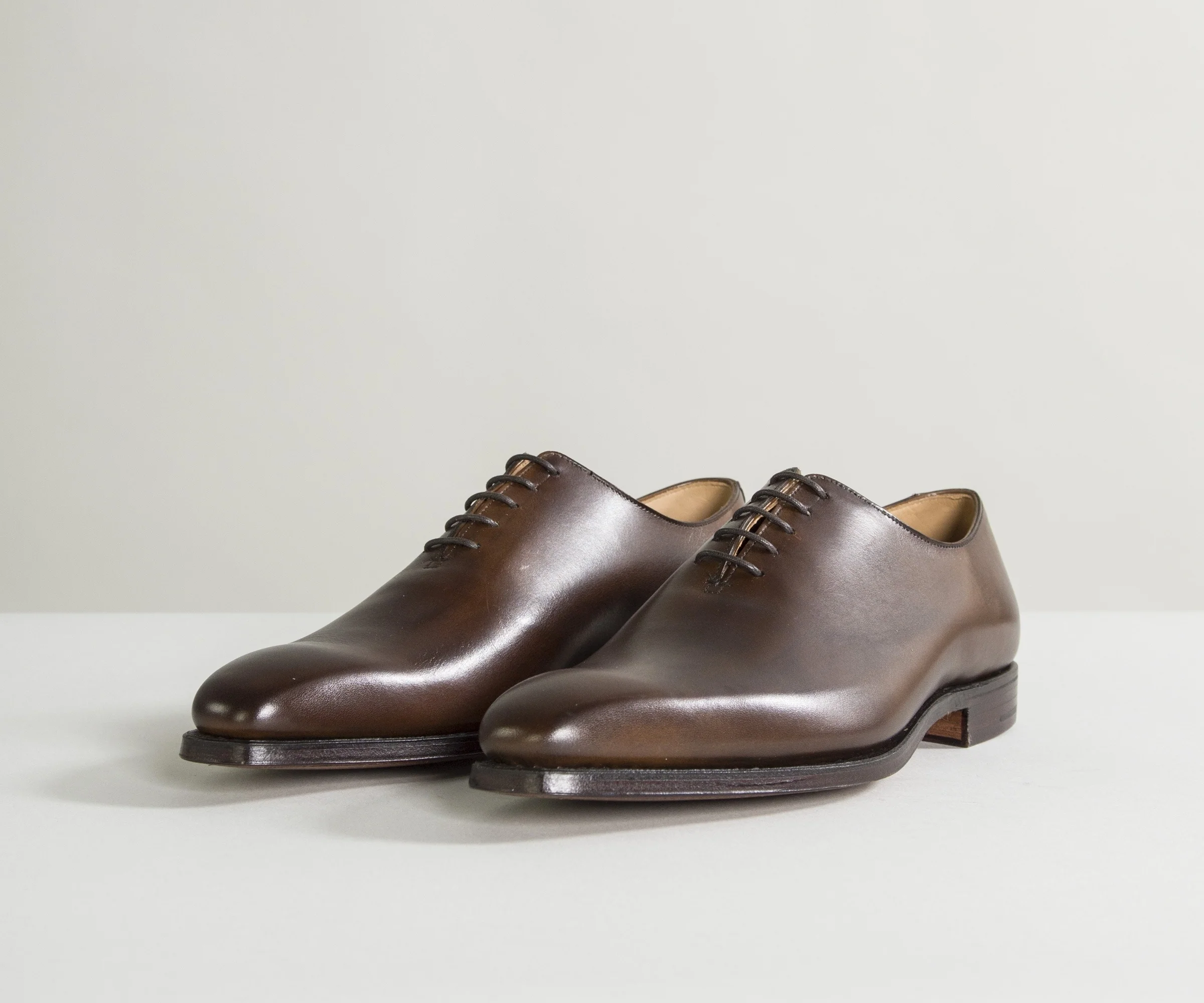 Crockett & Jones Alex Burnished Calf Leather Shoes Brown - Image 4
