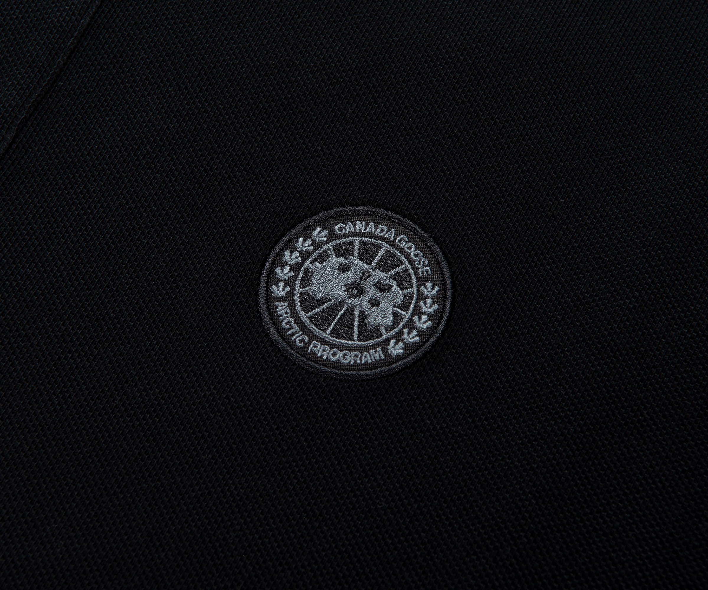 Canada Goose Black Beckley Polo Shirt - Image 4