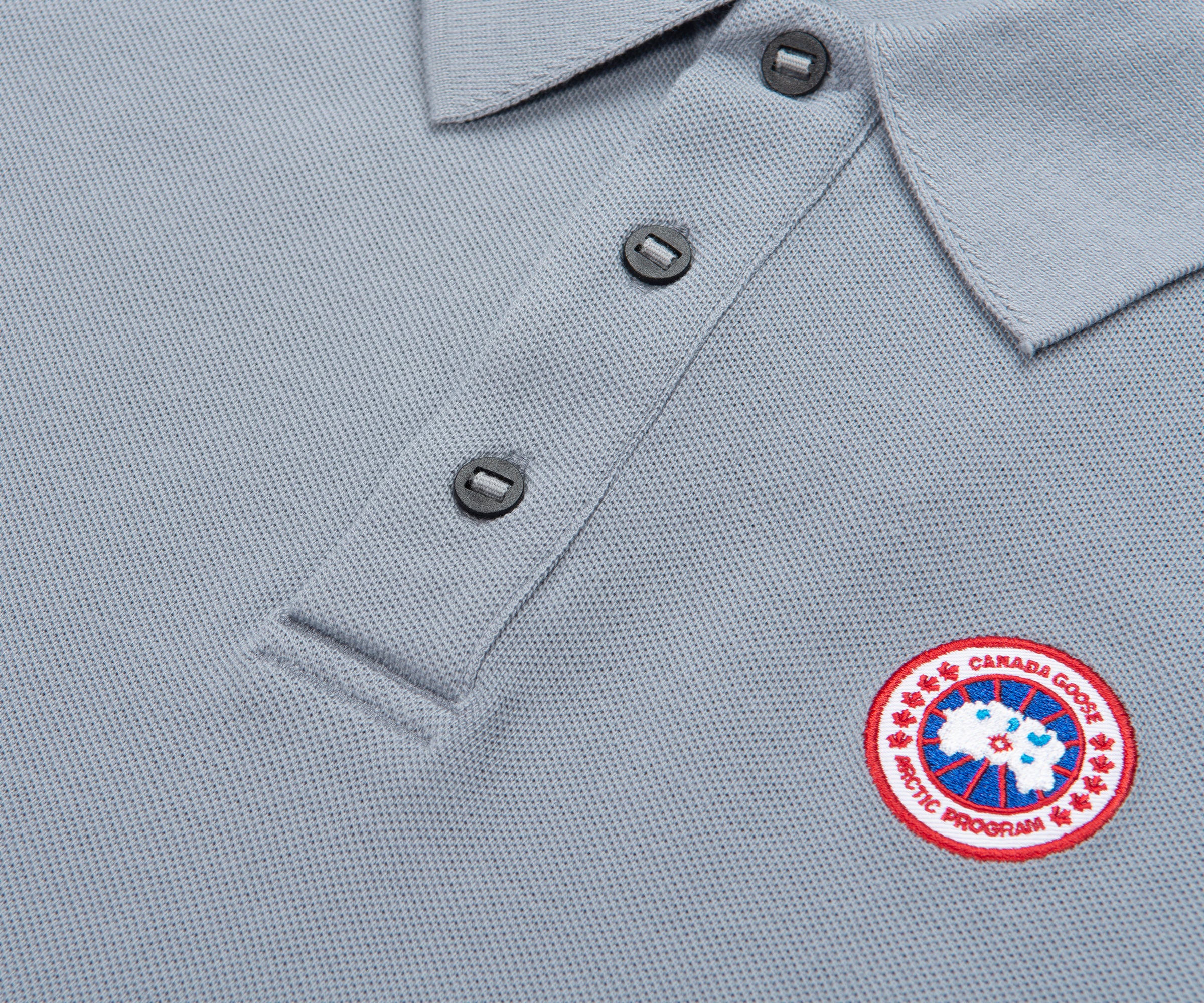 Canada Goose Ozone Blue Beckley Polo Shirt - Image 3