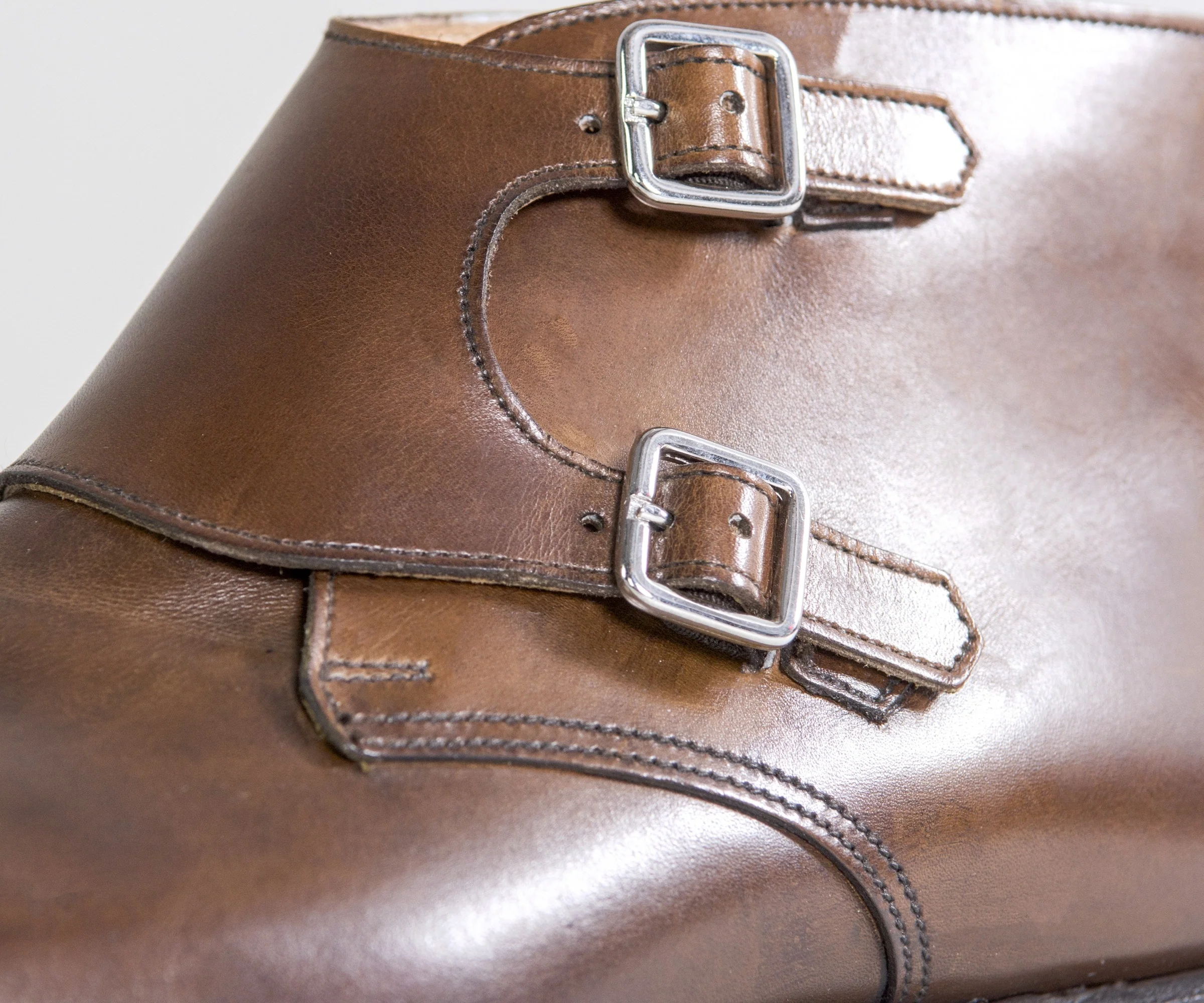 Crockett & Jones Camberley Burnished Calf Leather Boots Brown - Image 5