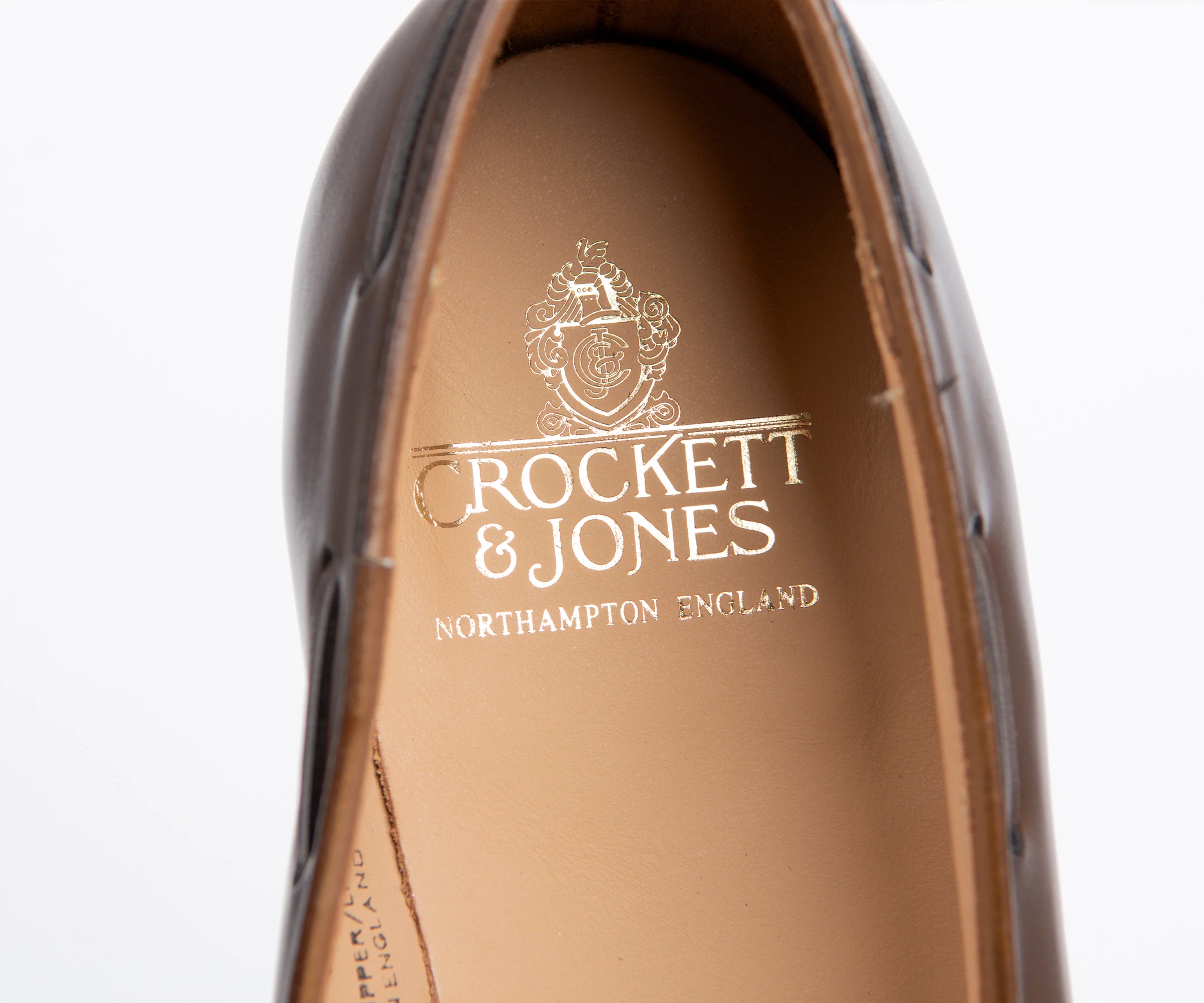 Crockett & Jones Cavendish Burnished Calf Leather Loafers Dark Brown - Image 3