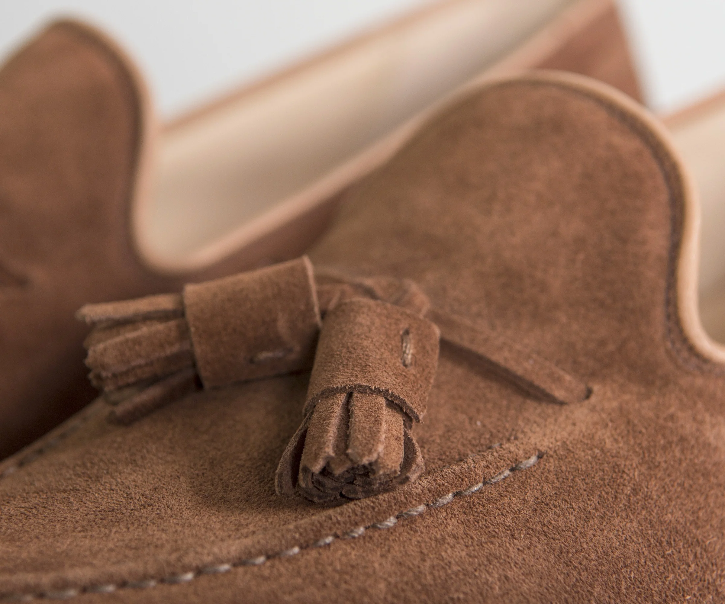 Crockett & Jones 'Cavendish' Suede Loafers Polo Brown - Image 4