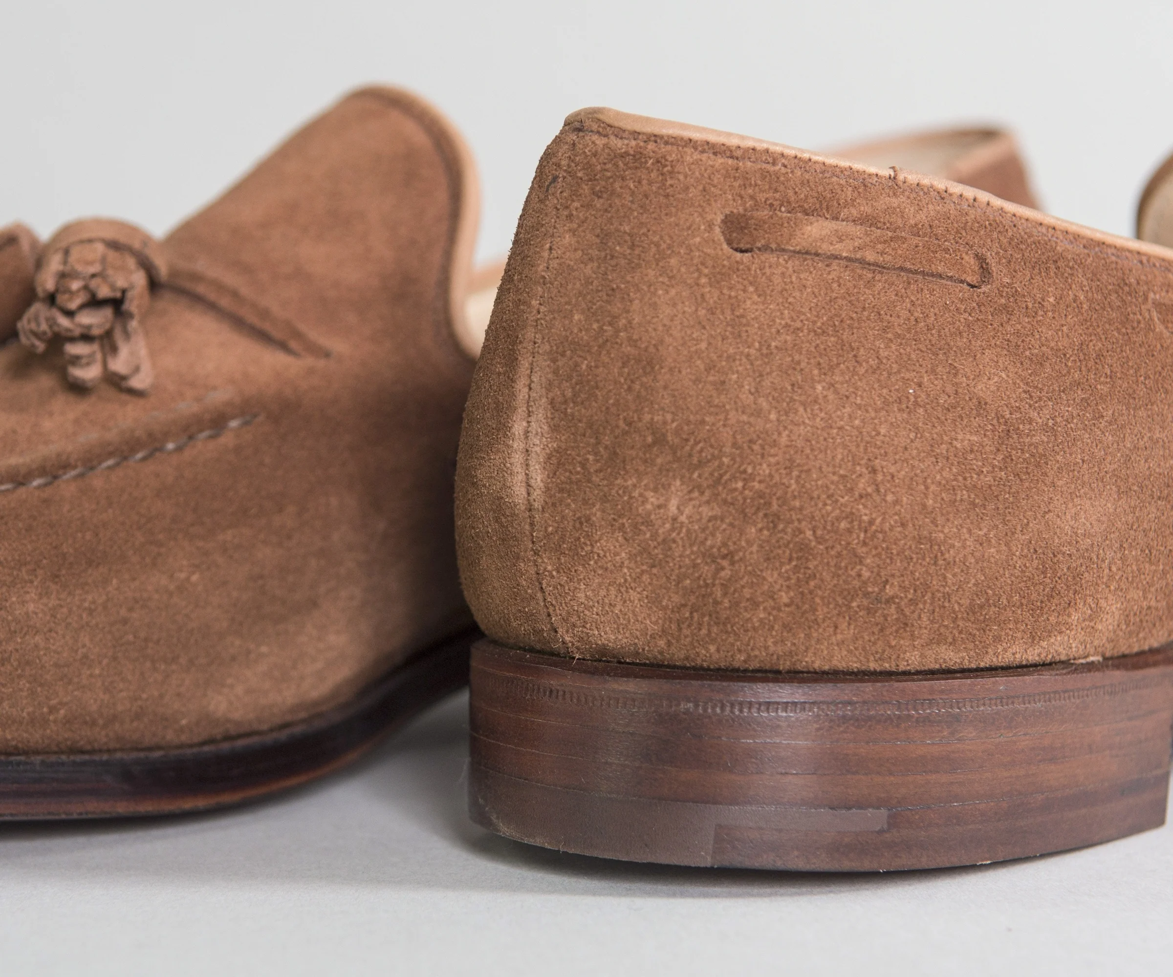 Crockett & Jones 'Cavendish' Suede Loafers Polo Brown - Image 5