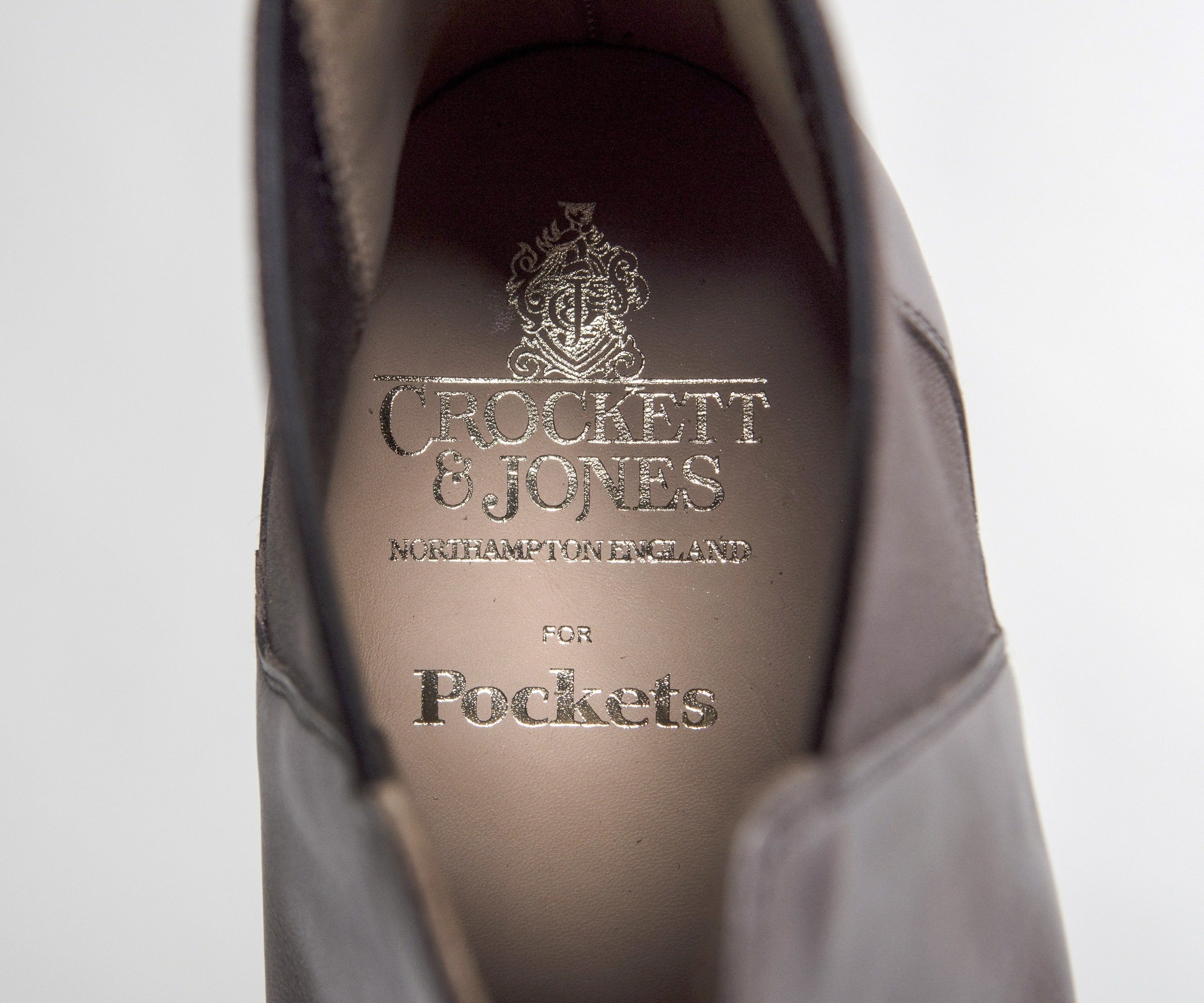 Crockett & Jones 'Chelsea VIII' Burnished Calf Leather Boots Dark Brown - Image 5