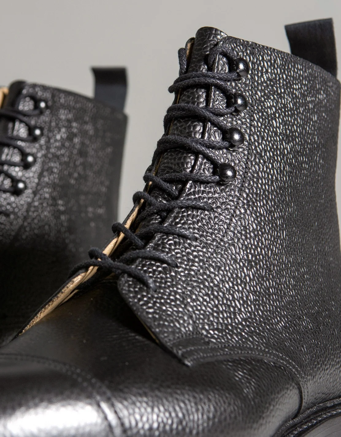 Crockett & Jones 'Coniston' Scotch Country Grain Boots Black - Image 4