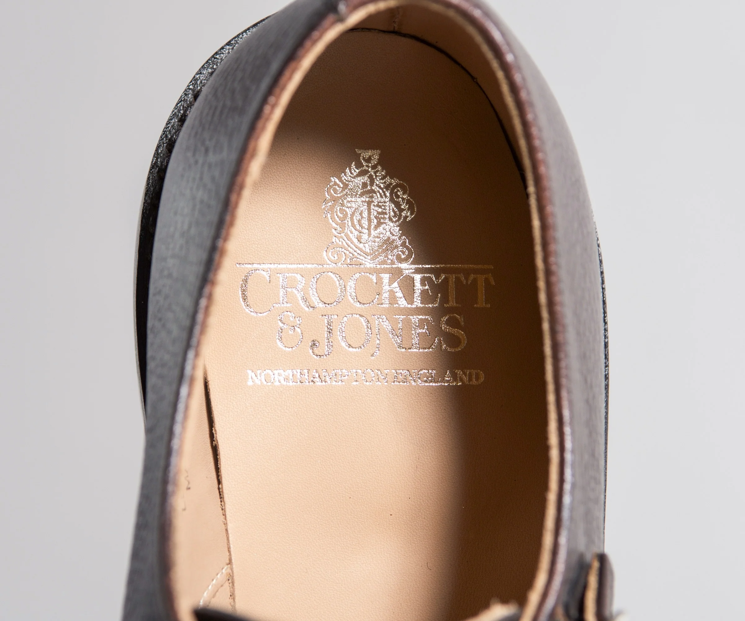 Crockett & Jones 'Harrogate' Country Calf Grain Double Monk Shoes Dark Brown - Image 5