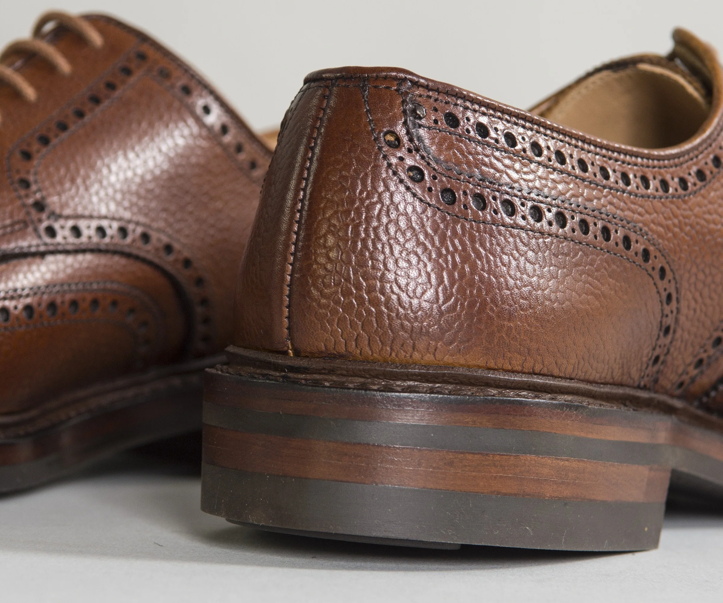 Crockett & Jones Pembroke Leather Brogues Tan - Image 5
