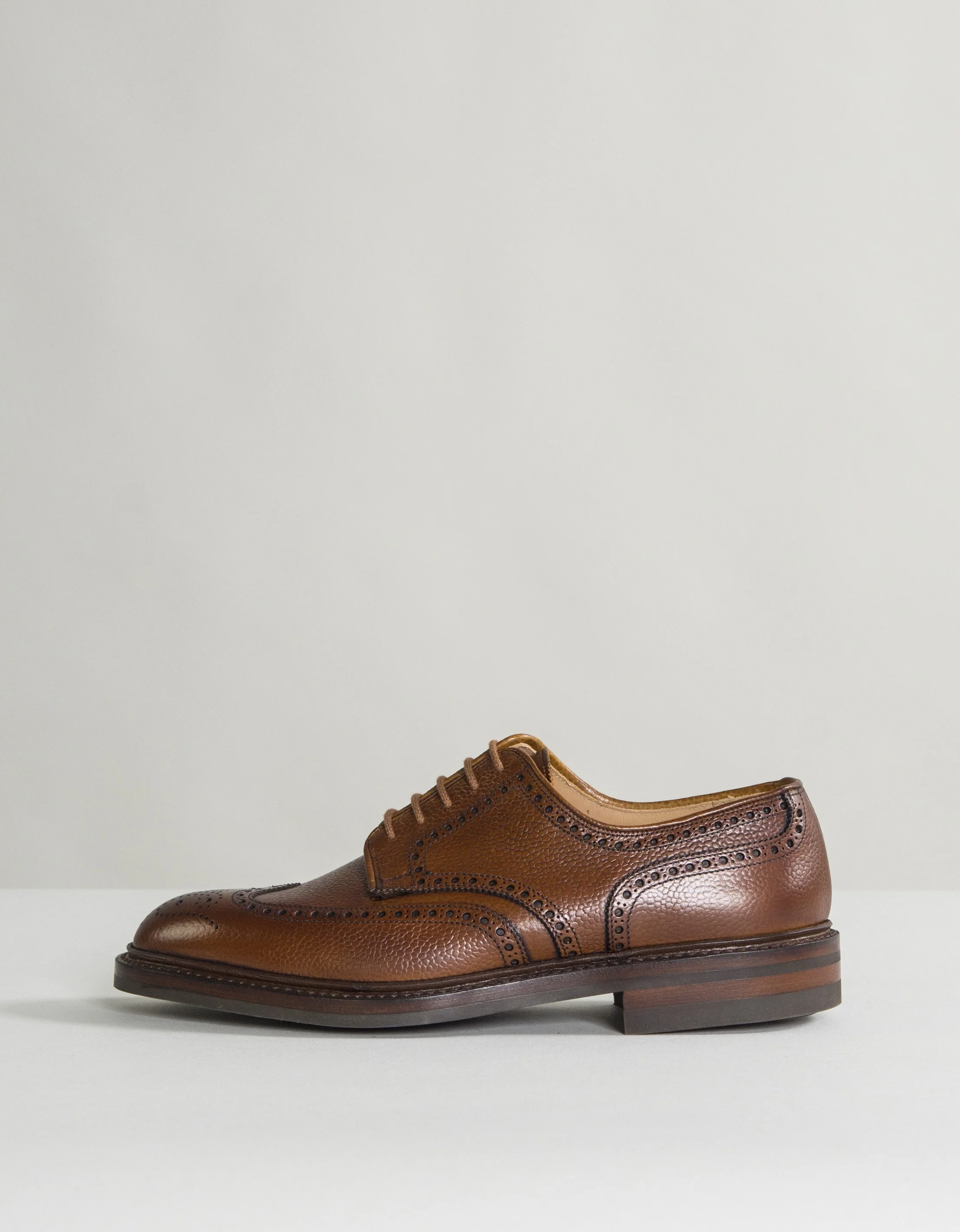 Crockett & Jones Pembroke Leather Brogues Tan - Image 8