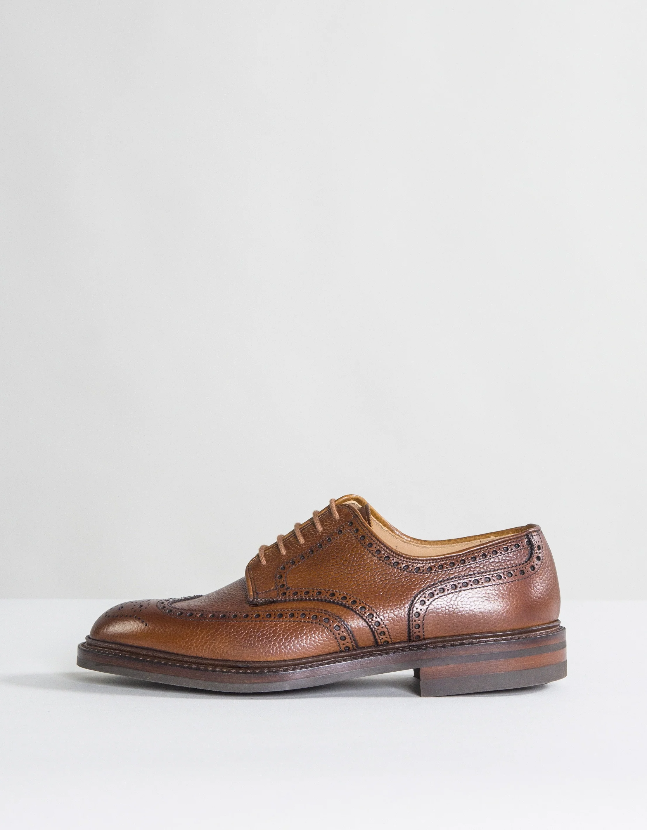 Crockett & Jones Pembroke Leather Brogues Tan - Image 9