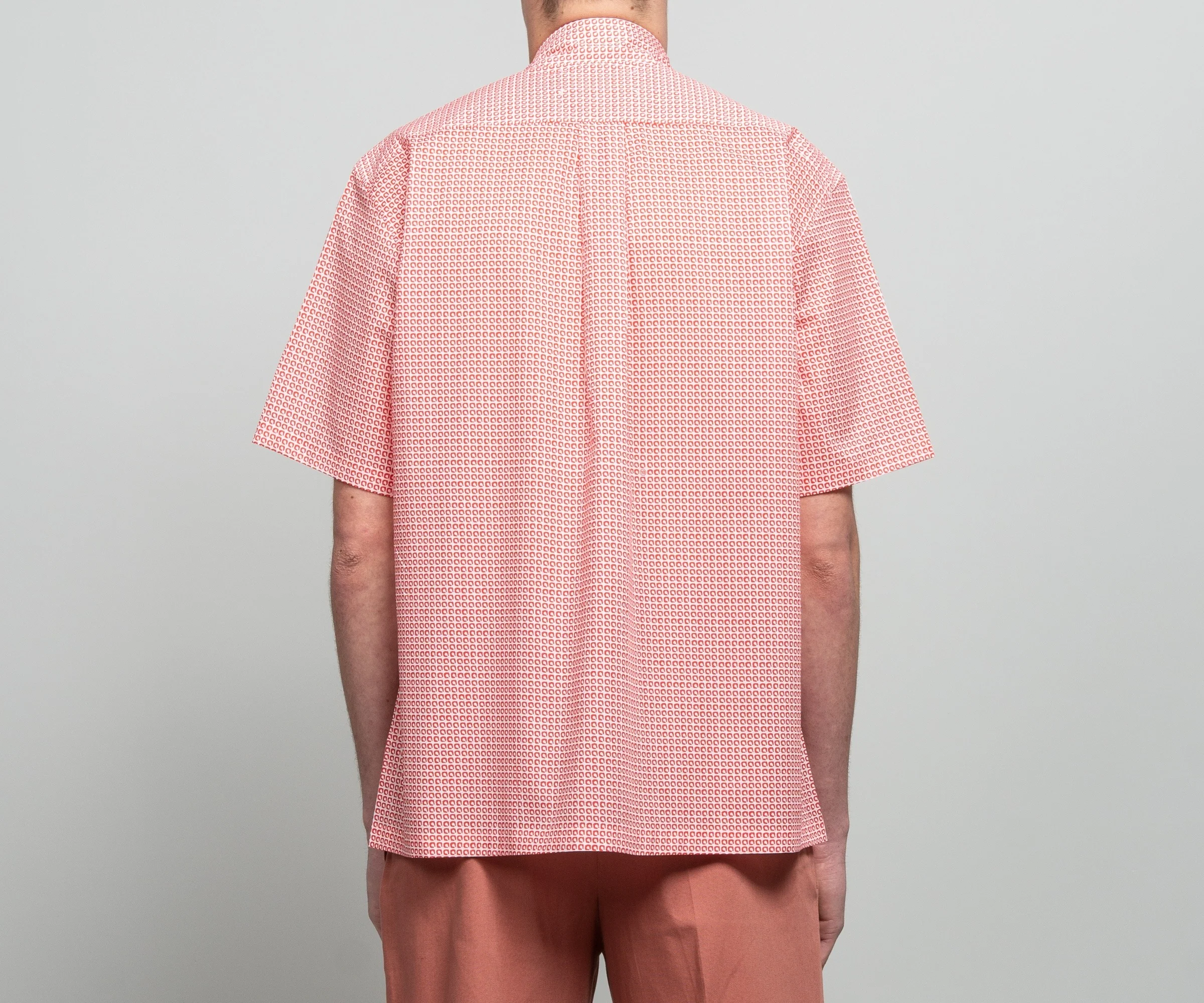 Maison Margiela Micro Square Print Shirt Red/White - Image 5